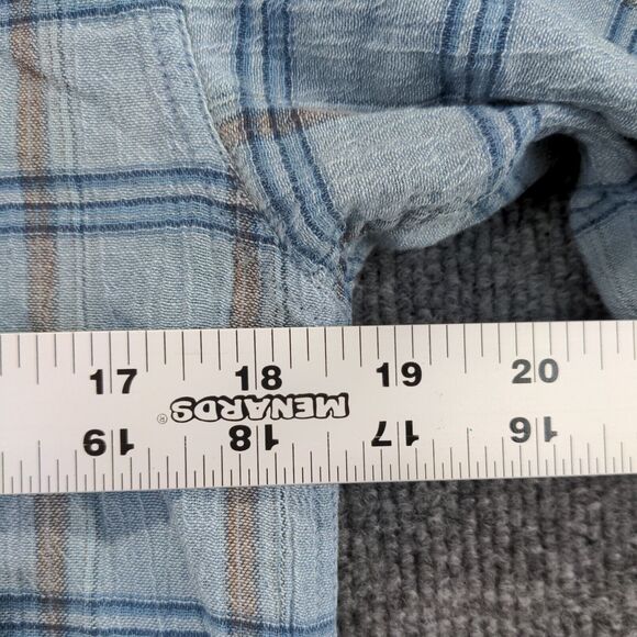 Patagonia Mens Button-Up Shirt Blue Plaid Small Organic Cotton Chest Pocket - Picture 13 of 13